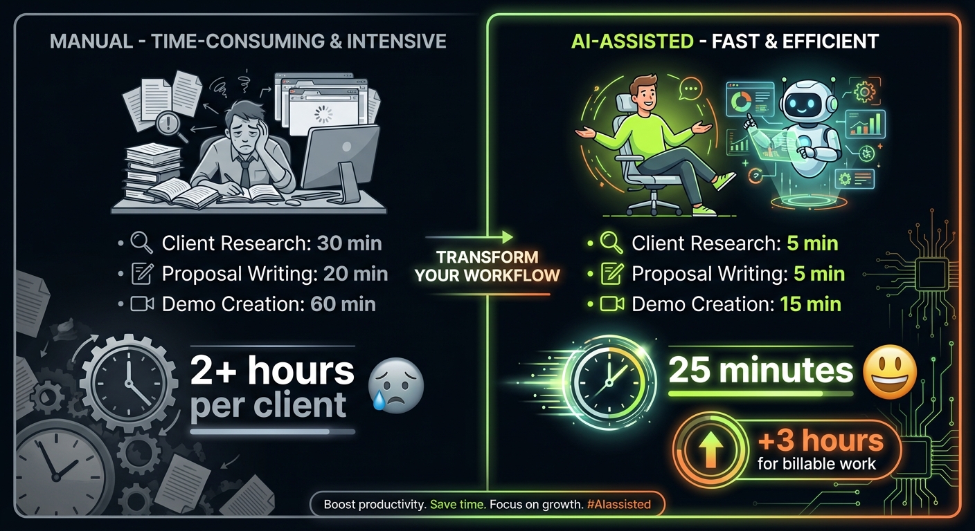 Time Comparison - Manual vs AI-Assisted