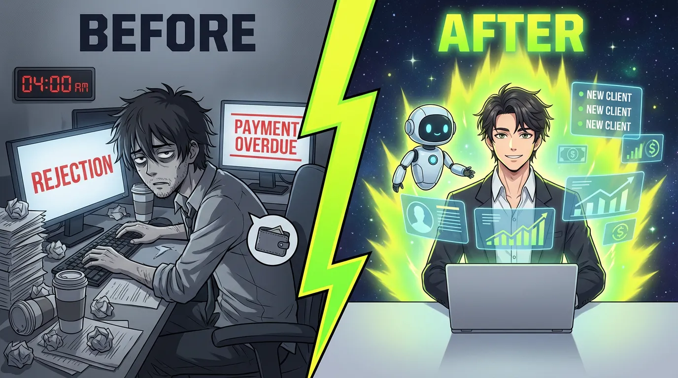 Before and After - Freelancer Transformation